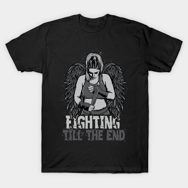 Angel Warrior T-Shirt by Blind Ninja